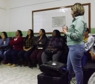 NA TRILHA DOS VALORES - SEGURANÇA FERROVIÁRIA E CIDADANIA - CARIACICA - SENSIBILIZAÇÃO DE PROF