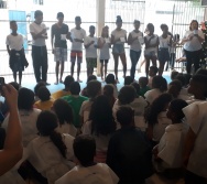 LANÇAMENTO DO LIVRO NTV - PARE OLHE E ESCUTE - ESCOLAS