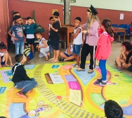 AULA DE SEGURANÇA FERROVIÁRIA - ESCOLA GENERAL TIBÚRCIO - BAIRRO PORTO DE SANTANA/CARIACICA