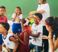 AULA DE SEGURANÇA FERROVIÁRIA - ESCOLA GENERAL TIBÚRCIO - BAIRRO PORTO DE SANTANA/CARIACICA