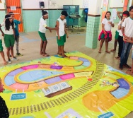 AULA DE SEGURANÇA FERROVIÁRIA - ESCOLA ANTÔNIO COUTINHO - BAIRRO RETIRO SAUDOSO/CARIACICA