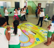 AULA DE SEGURANÇA FERROVIÁRIA - ESCOLA ANTÔNIO COUTINHO - BAIRRO RETIRO SAUDOSO/CARIACICA