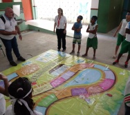 AULA DE SEGURANÇA FERROVIÁRIA - ESCOLA ANTÔNIO COUTINHO - BAIRRO RETIRO SAUDOSO/CARIACICA