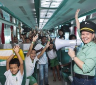 NA TRILHA DOS VALORES - AULA DE CAMPO - TREM