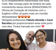 Oficina O contador de histórias que habita o educador. Multivix Serra.