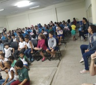 CONTAÇÃO DE HISTÓRIA NA EMEF JORGE AMADO - ESCOLA PARCERIA - ABERTURA DO PROJETO DE LITERATURA