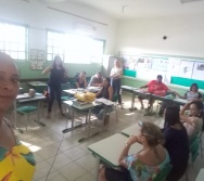 NTV - ATIVIDADE PONTUAL - ESCOLA ENÉAS FERREIRA - TIMBUÍ - ENCONTRO PEDAGÓGICO COM PROFESSORES