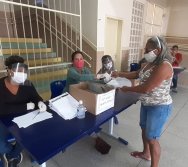 ENTREGA DOS KITS NTV NA ESCOLA  ANTÔNIO VIEIRA DE REZENDE - CENTRAL CARAPINA/SERRA