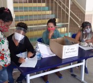 ENTREGA DOS KITS NTV NA ESCOLA  ANTÔNIO VIEIRA DE REZENDE - CENTRAL CARAPINA/SERRA