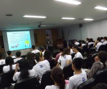 PALESTRA INTERATIVA NO SENAC - VILA VELHA COM ADOLESCENTES APRENDIZES - VESPERTINO