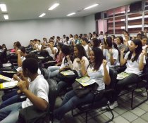 PALESTRA INTERATIVA NO SENAC - VILA VELHA COM ADOLESCENTES APRENDIZES - VESPERTINO