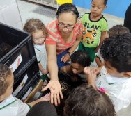 PROJETO COLORIR SUSTENTÁVEL - AS TURMAS VÃO ALIMENTAR AS MINHOCAS
