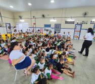 PROJETO COLORIR SUSTENTÁVEL - START COM SHOW DE BONECOS - ETAPA COMPOSTEIRA - PRESENÇA VIP DO  TIO DIU - CMEI SILVESTRE