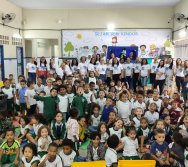 PROJETO COLORIR SUSTENTÁVEL - START COM SHOW DE BONECOS - ETAPA COMPOSTEIRA - PRESENÇA VIP DO  TIO DIU - CMEI SILVESTRE