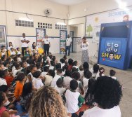 PROJETO COLORIR SUSTENTÁVEL - START COM SHOW DE BONECOS - ETAPA COMPOSTEIRA - PRESENÇA VIP DO  TIO DIU - CMEI SILVESTRE