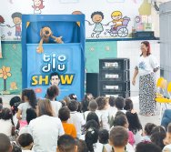 PROJETO COLORIR SUSTENTÁVEL - START COM SHOW DE BONECOS - ETAPA COMPOSTEIRA - PRESENÇA VIP DO  TIO DIU - CMEI SILVESTRE