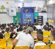 PROJETO COLORIR SUSTENTÁVEL - START COM SHOW DE BONECOS - ETAPA COMPOSTEIRA - PRESENÇA VIP DO  TIO DIU - CMEI SILVESTRE