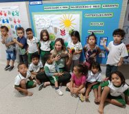 MASCOTE PROJETO COLORIR SUSTENTÁVEL PREMIADO - PARCERIA COM A EMPRESA ELKEM