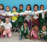 MASCOTE PROJETO COLORIR SUSTENTÁVEL PREMIADO - PARCERIA COM A EMPRESA ELKEM