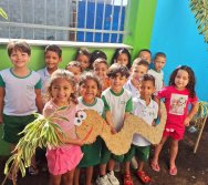 MASCOTE PROJETO COLORIR SUSTENTÁVEL PREMIADO - PARCERIA COM A EMPRESA ELKEM