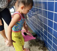 DIA DE PLANTAR RABANETES COM O CMEI REGIONAL SILVESTRE - PEQUENOS HORTICULTORES NO PROJETO COLORIR SUSTENTÁVEL