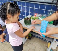 DIA DE PLANTAR RABANETES COM O CMEI REGIONAL SILVESTRE - PEQUENOS HORTICULTORES NO PROJETO COLORIR SUSTENTÁVEL