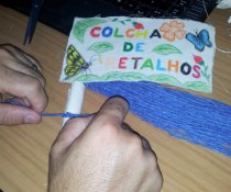 CURSO DE APRIMORAMENTO DE PROFESSORES - CMEI CORA CORALINA - ATIVIDADE COLCHA DE RETALHOS