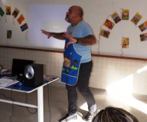 PARTICIPAÇÃO NO CAFÉ LITERÁRIO DA EMEF JONAS FARIAS - NOVA CARAPINA I - SERRA