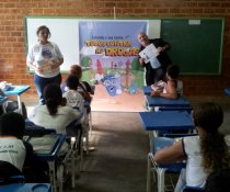 SENSIBILIZAÇÃO AOS ALUNOS DOS 5º E 6º ANOS PARA IMPLANTAÇÃO DO COLORIR SUSTENTÁVEL - CARIACICA
