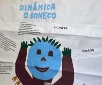 DINÂMICA O BONECO NO CURSO SUSTENTABILIDADE MINISTRADO NA EMEF VALÉRIA MARIA MIRANDA
