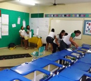 PC3ES - MOSTRA CULTURAL NA EMEF ANTÔNIO V. REZENDE - SERRA. MAT e VESP