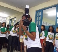 PC3ES - MOSTRA CULTURAL NA EMEF ANTÔNIO V. REZENDE - SERRA. MAT e VESP