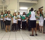 PC3ES - MOSTRA CULTURAL NA EMEF ANTÔNIO V. REZENDE - SERRA. MAT e VESP