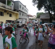 PC3ES  - CULMINÂNCIA DO PROJETO NA ESCOLA PROF ERNESTO NASCIMENTO COM PASSEATA NA RUA