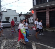 PC3ES  - CULMINÂNCIA DO PROJETO NA ESCOLA PROF ERNESTO NASCIMENTO COM PASSEATA NA RUA