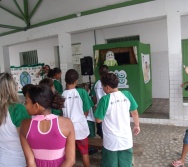 PC3ES  - CULMINÂNCIA DO PROJETO NA ESCOLA PROF ERNESTO NASCIMENTO COM PASSEATA NA RUA