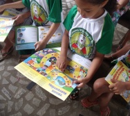 PC3ES  - CULMINÂNCIA DO PROJETO NA ESCOLA PROF ERNESTO NASCIMENTO COM PASSEATA NA RUA