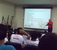 PALESTRA TODOS CONTRA O  BULLYING NO SENAC - 300 ADOLESCENTES CAPACITADOS