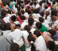  ETAPA COOPERAR do Projeto Colorir hoje no CMEI INTEGRACAO - SERRA - ES.