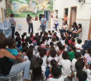  ETAPA COOPERAR do Projeto Colorir hoje no CMEI INTEGRACAO - SERRA - ES.