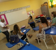 Reunião de adesão ao Projeto NA TRILHA DOS VALORES da EMEF ANTÔNIO VIEIRA DE REZENDE - SERRA