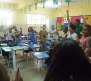 NA TRILHA DOS VALORES - CAPRI DE ALUNOS - ESCOLA ESCOLA EMEF ANTÔNIO V. DE REZENDE - SERRA