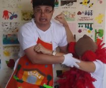 PROJETO CONTANDO HISTÓRIAS COLORINDO VIDAS! COM A PARTICIPAÇÃO DO PSICOPEDAGOGO E CONTADOR DE HISTÓRIA EUGÊNIO FERNANDES