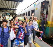 FOTOS DO PROJETO NA TRILHA DOS VALORES - EQUIPE DE COMUNICÃO VALE