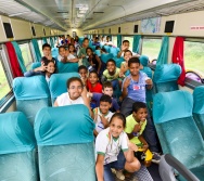 FOTOS DO PROJETO NA TRILHA DOS VALORES - EQUIPE DE COMUNICÃO VALE