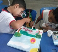 PINTANDO O SETE COM O PROJETO NA TRILHA DOS VALORES