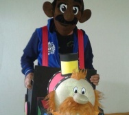 O maquinista, a Bubú e Alvinho fizeram uma ótima viagem de SP.