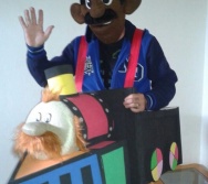 O maquinista, a Bubú e Alvinho fizeram uma ótima viagem de SP.