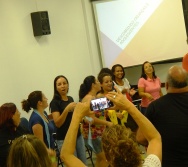 Oficina de Contação de histórias com turma de pedagogia da FACULDADE NOVO MILÊNIO