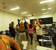 Oficina de Contação de histórias com turma de pedagogia da FACULDADE NOVO MILÊNIO